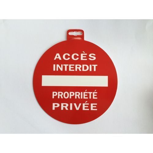 Disque adhésif Accès interdit au public