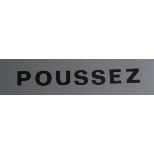 Plaque adhésive Poussez