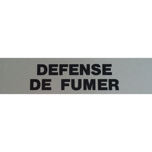 Plaque adhésive Défense de fumer