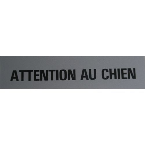 Plaque adhésive Attention  au Chien