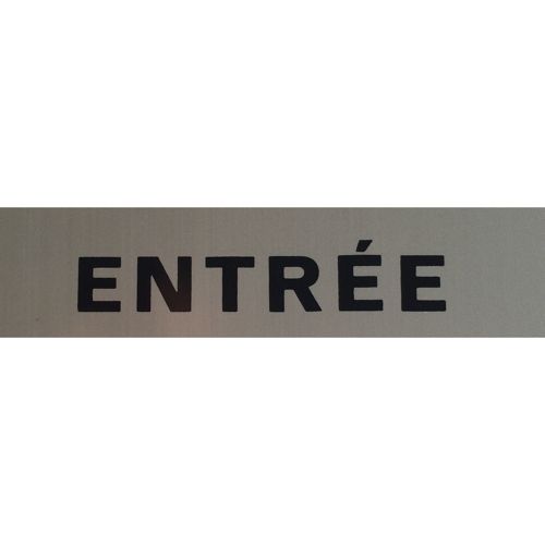 Plaque adhésive Entrée