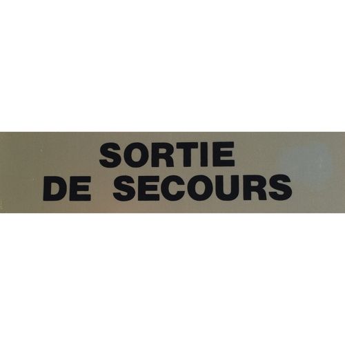 Plaquette adhésive Sortie de secours