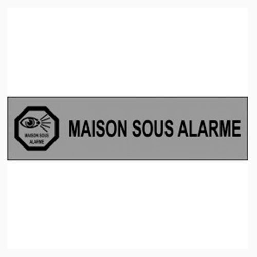 Plaque adhésive Maison sous alarme