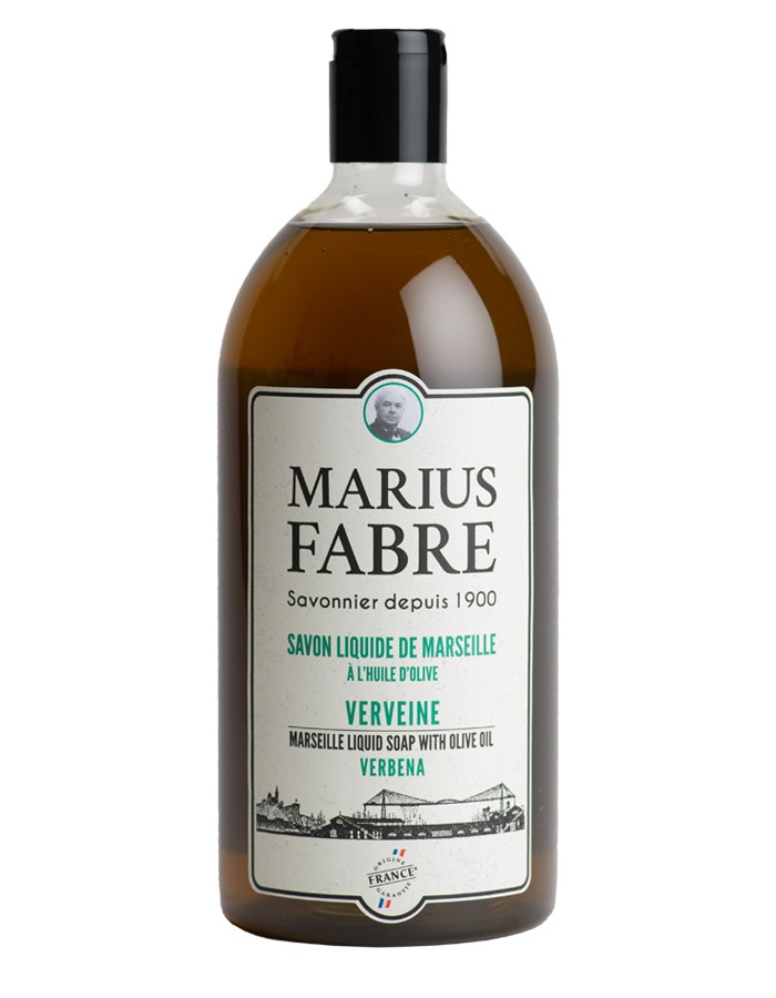 Savon de Marseille liquide parfum verveine 1 L - MARIUS FABRE