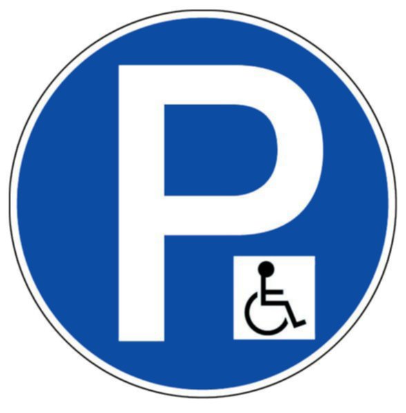 Disque ø 450 mm rigide parking reservé aux handicapés