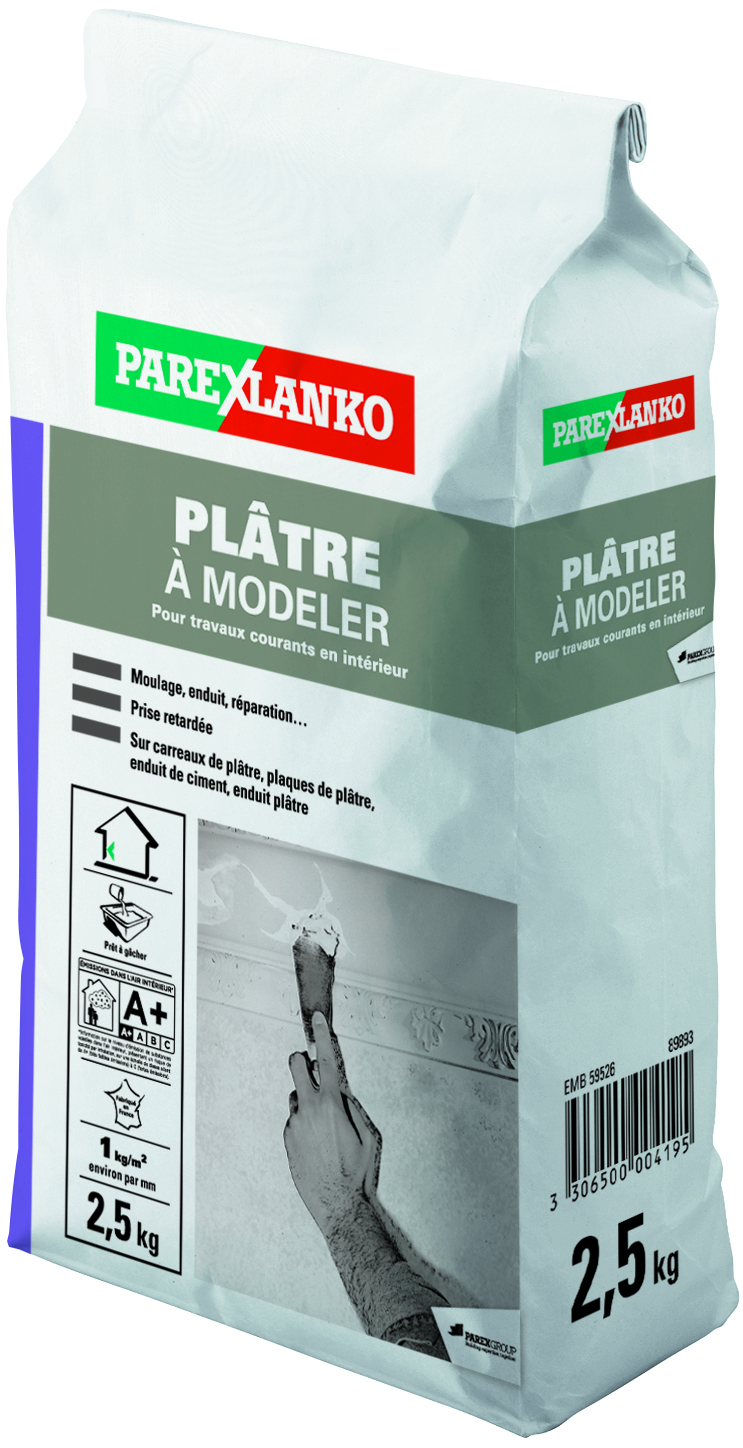 Plâtre à modeler 2,5kg - PAREXLANKO