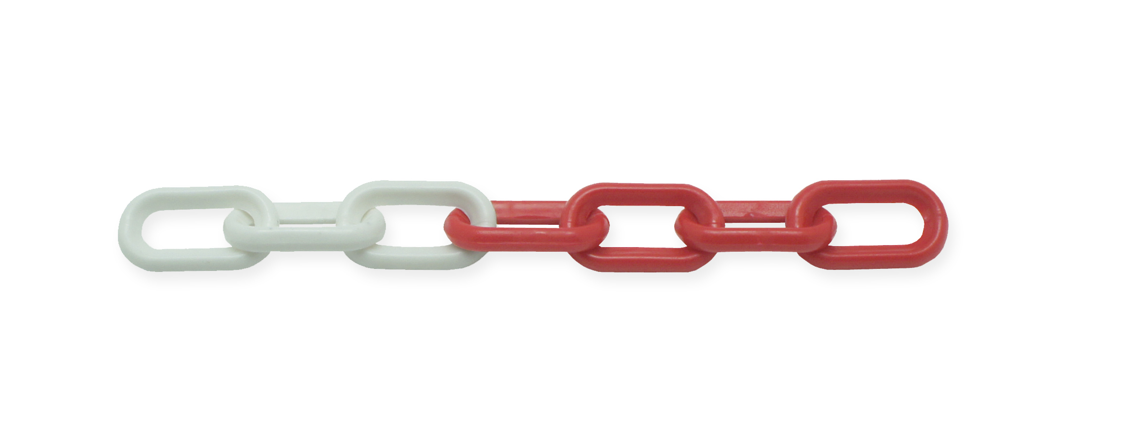 Chaine de signalisation plastique blanc/rouge ø8mm longueur :2m  