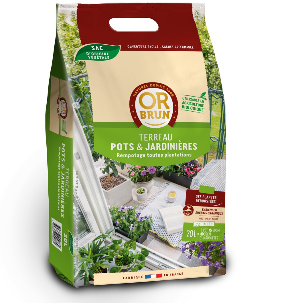 Terreau pots et jardinières 20l