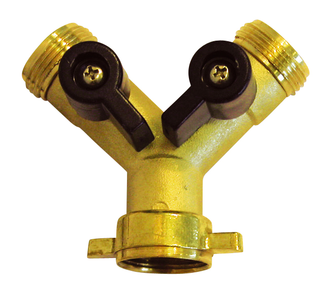 Nez de robinet 2 voies avec vannes d'arret F20/27 M20/27 mm - SPID'O