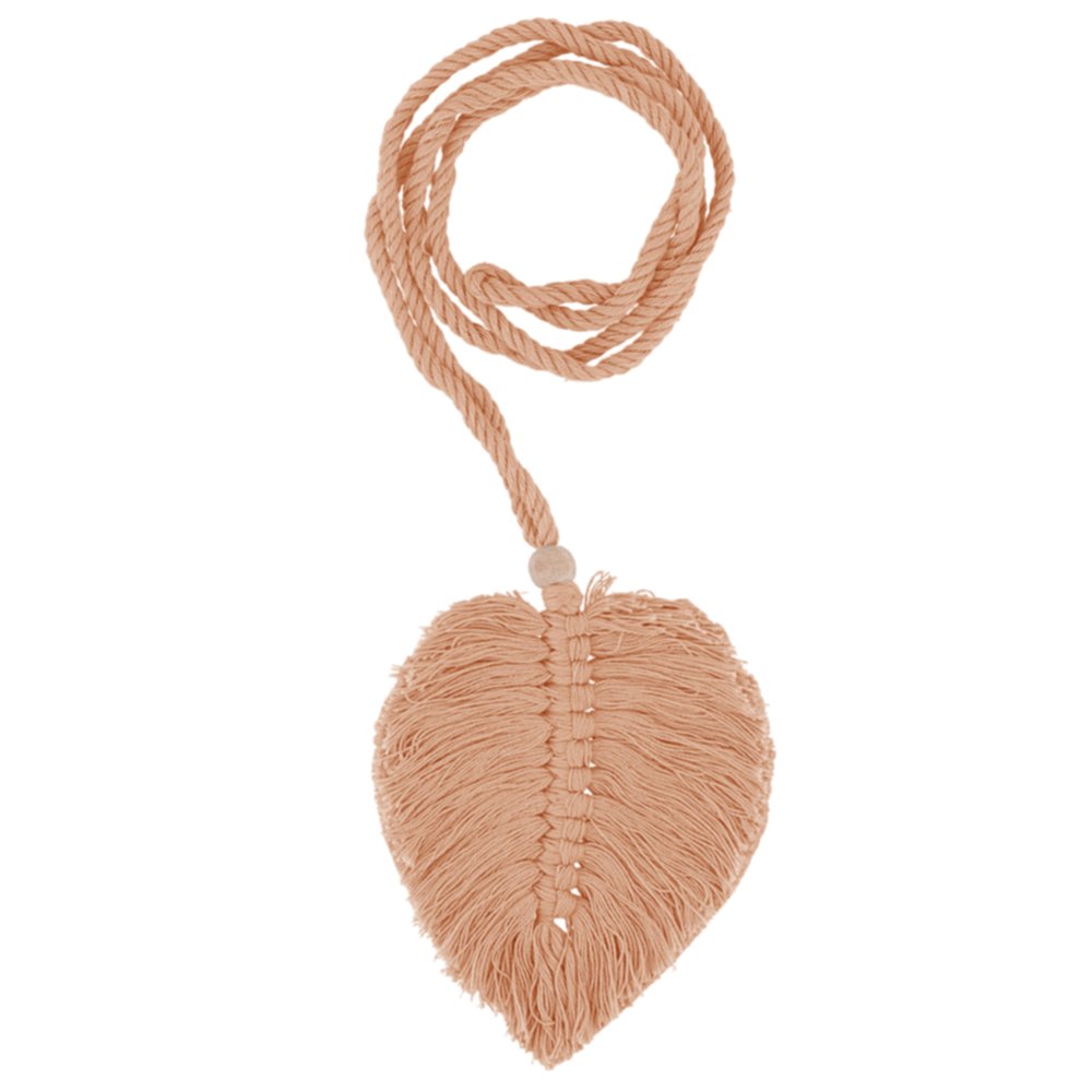 Embrasse feuille à nouer terracotta 66cm