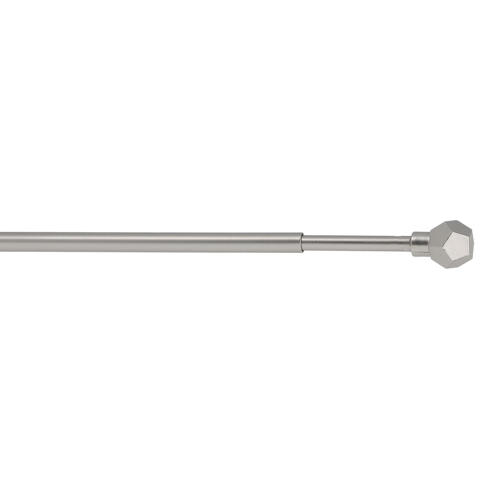 Tringle de Vitrage Ø7mm Embouts Boule à Facettes 60-100cm Nickel Mat - MOBOIS