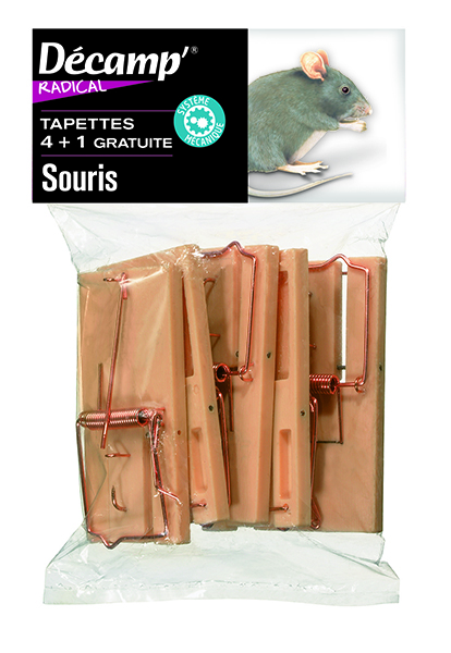 Tapettes souris x4+1 gratuite decamp'radical