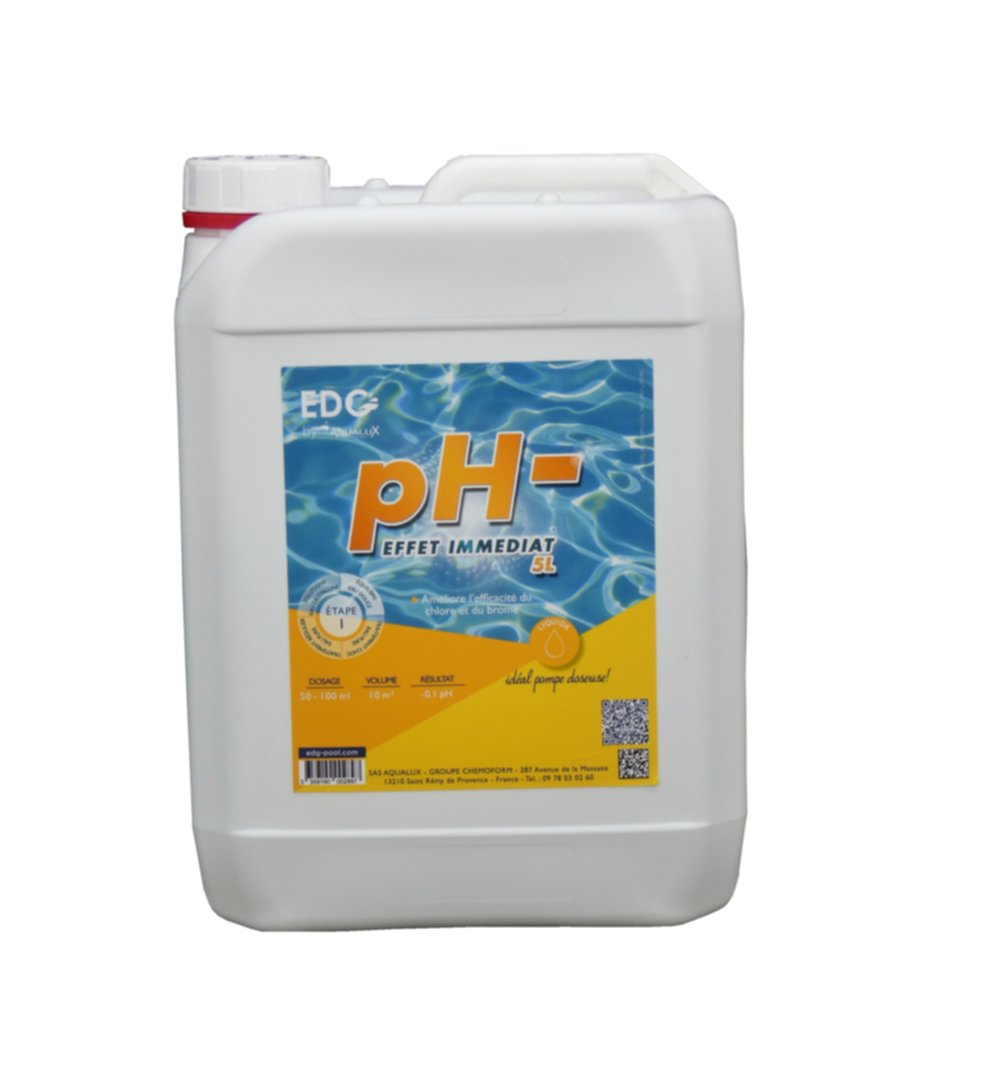 pH moins liquide 5L - EDG BY AQUALUX