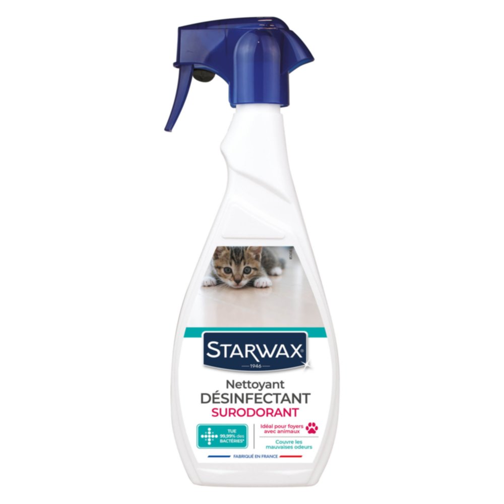 Nettoyant désinfectant surodorant spécial milieu animal 500ml - STARWAX