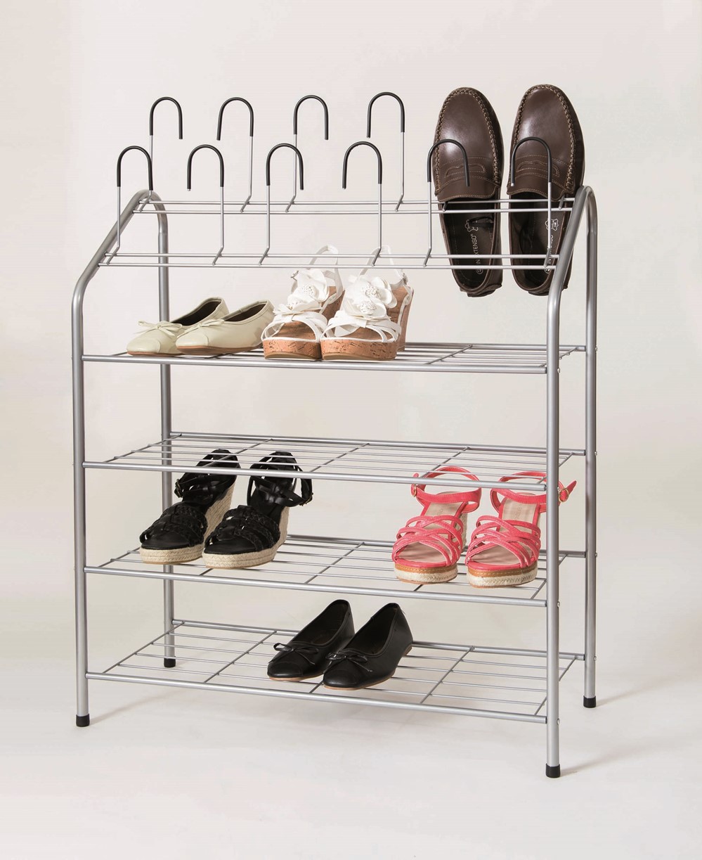 Etagère à chaussures harry 4 niveaux+rangement 6 paires