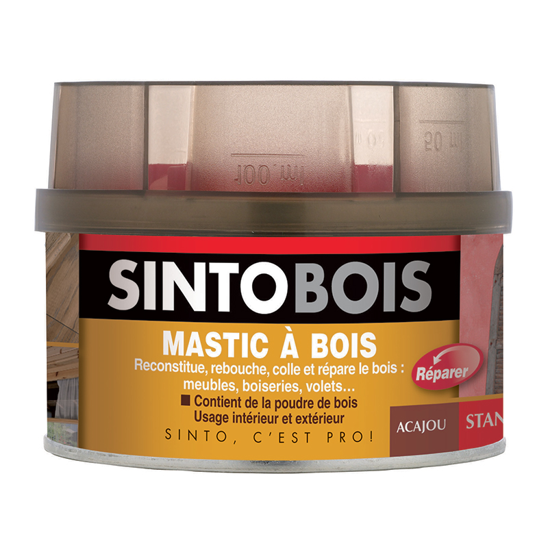 mastic à bois standard acajou - SINTO