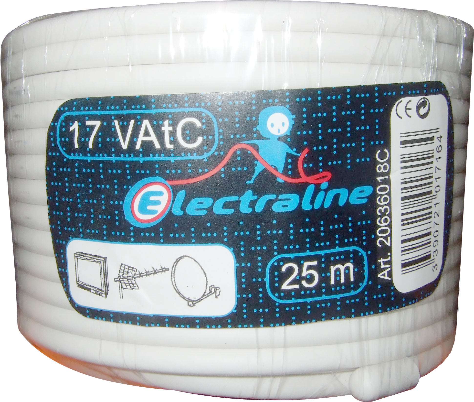 Cour Coax 17 VAtC Blanc 25M