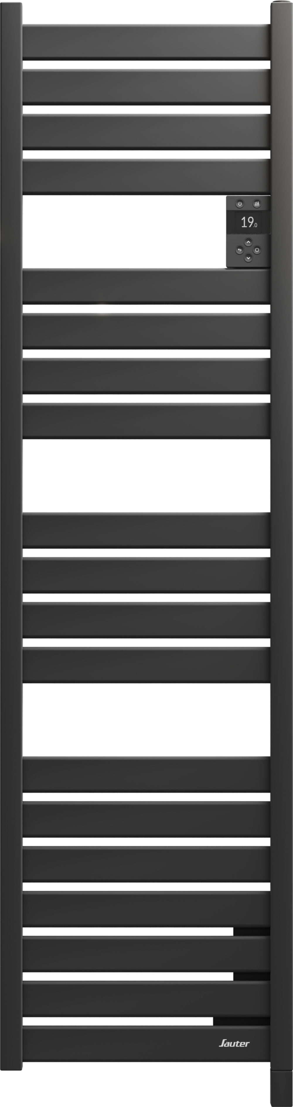 Radiateur sèche-serviettes 500W Kelud Slim anthracite - SAUTER