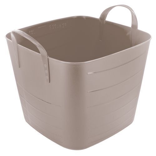 Bassine carrées 25 L Taupe