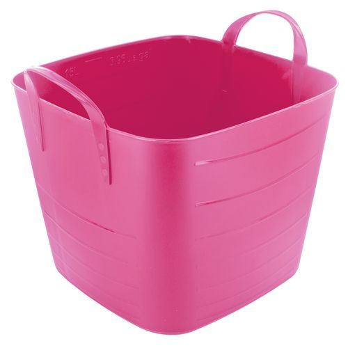 Bassine carrées 25 L Framboise