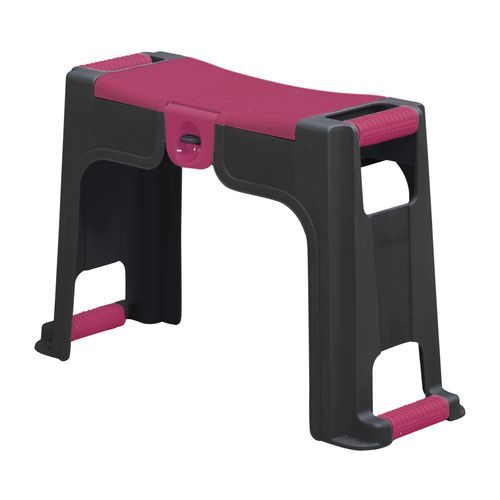 Tabouret agenouilloir Banco Noir Fushia