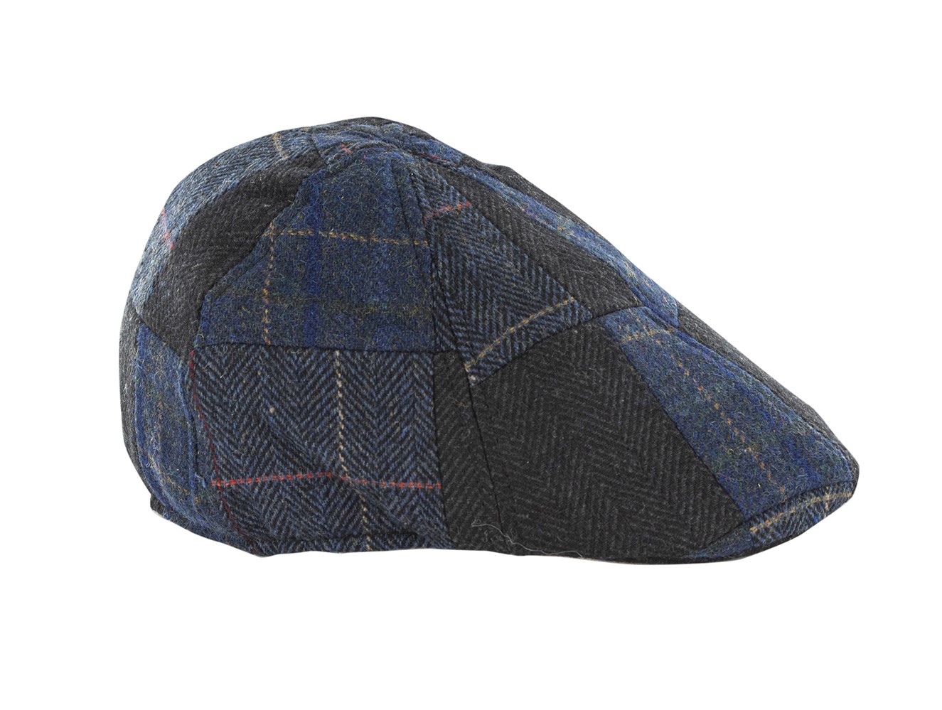 Casquette patchwork bleu 57