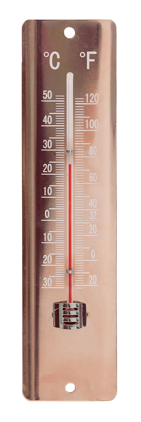 Thermomètre tôle peinte 20cm copper 