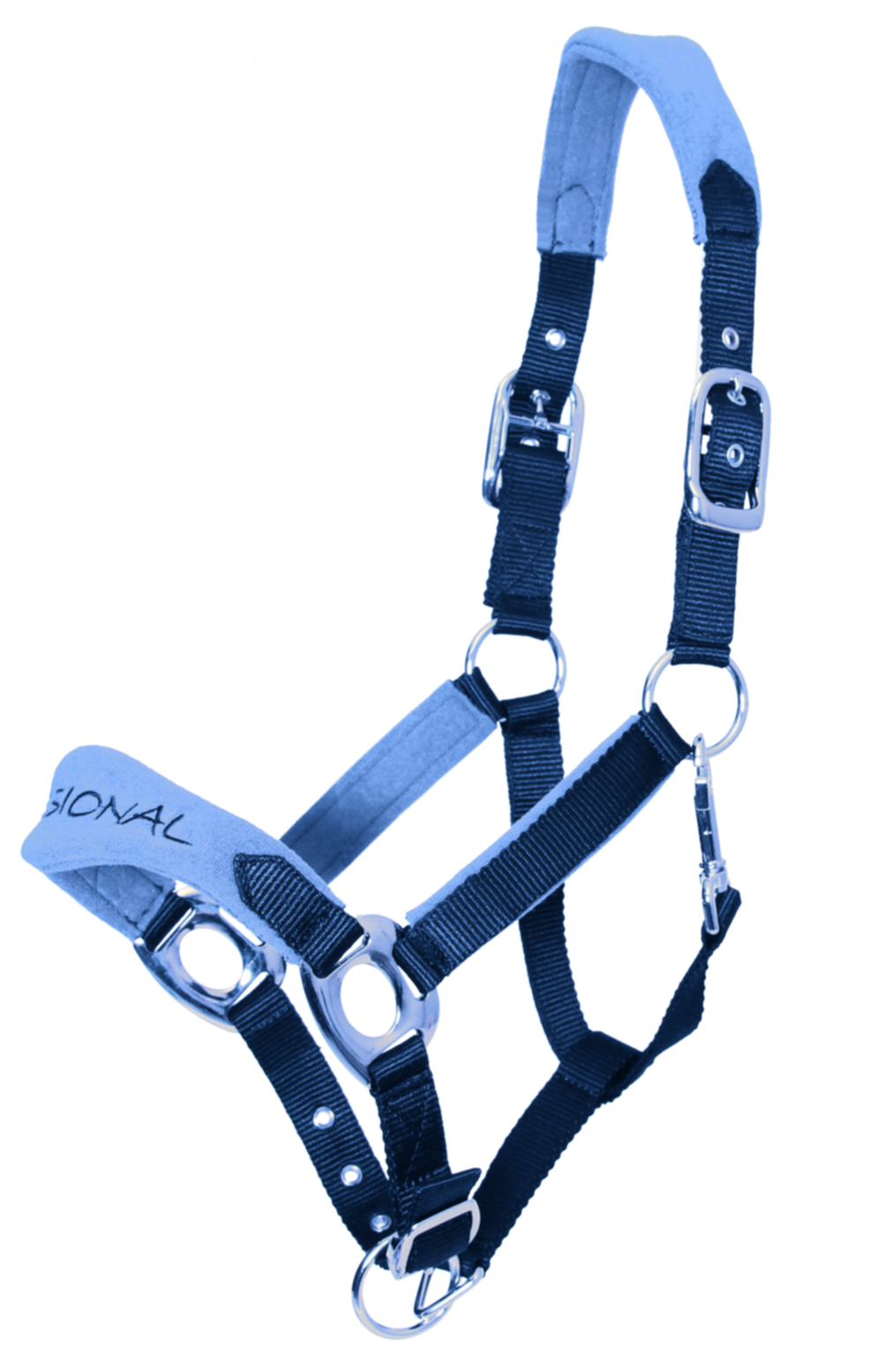 Licol Confort Double Poney Navy Ciel