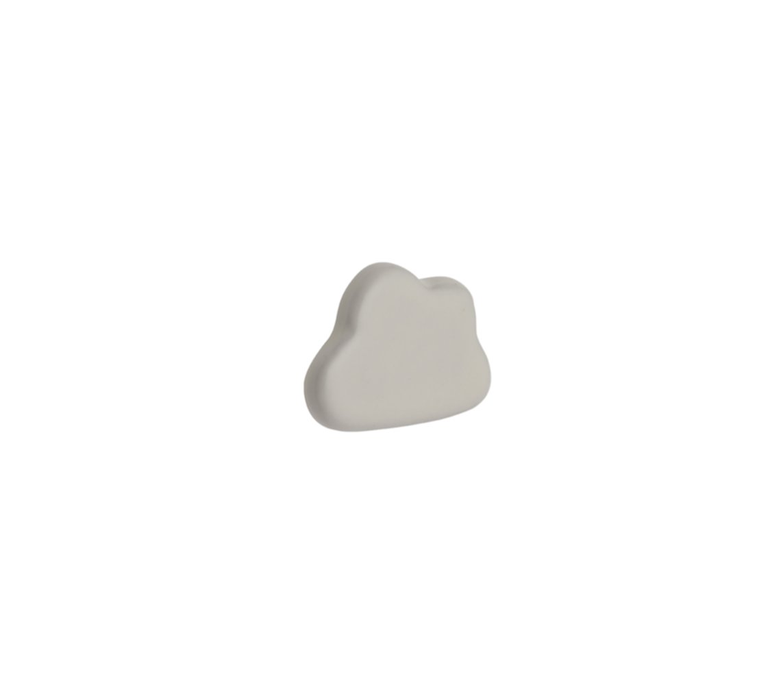 Bouton nuage creme 45x35 mm hauteur 16 mm