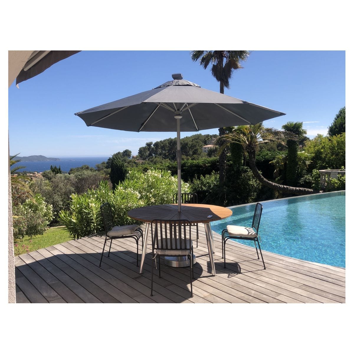 Parasol automatique LED solaire Luxury Ø300cm - GIVEX