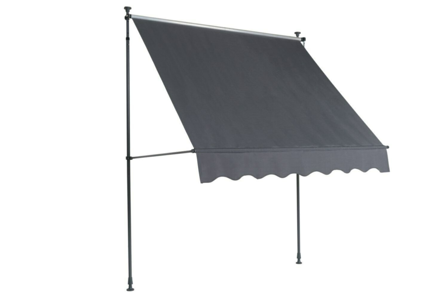 Store banne sur pieds Suva 300x130cm sans fixation gris