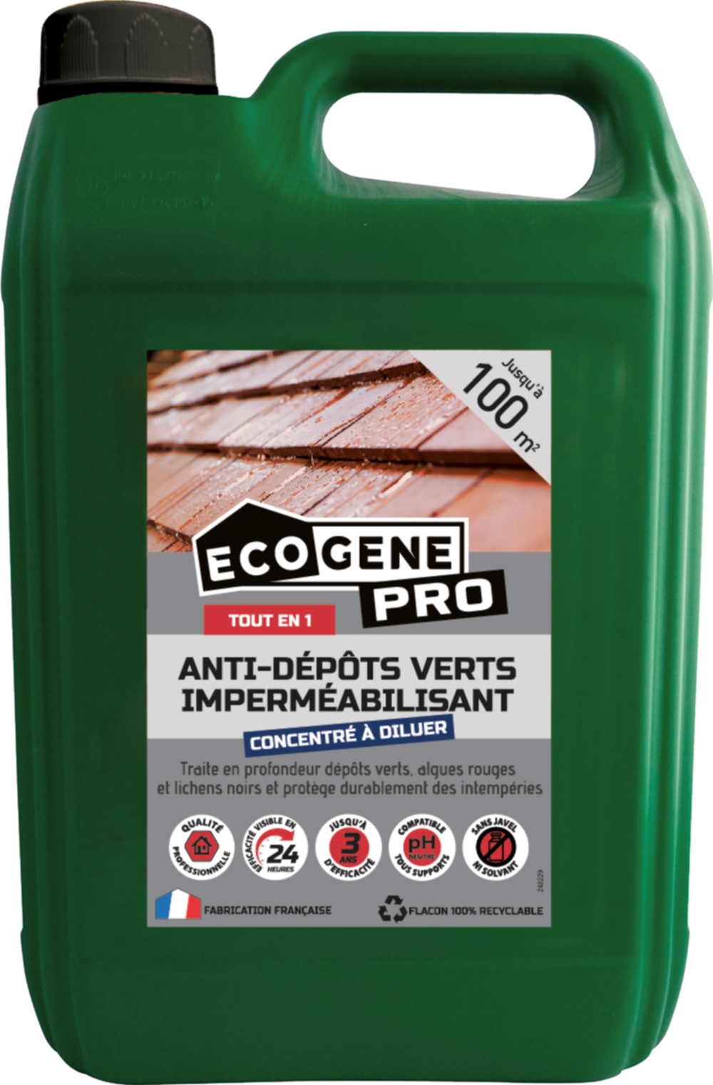 anti-dépôts verts imperméabilisant concentré pour 50m2  5l