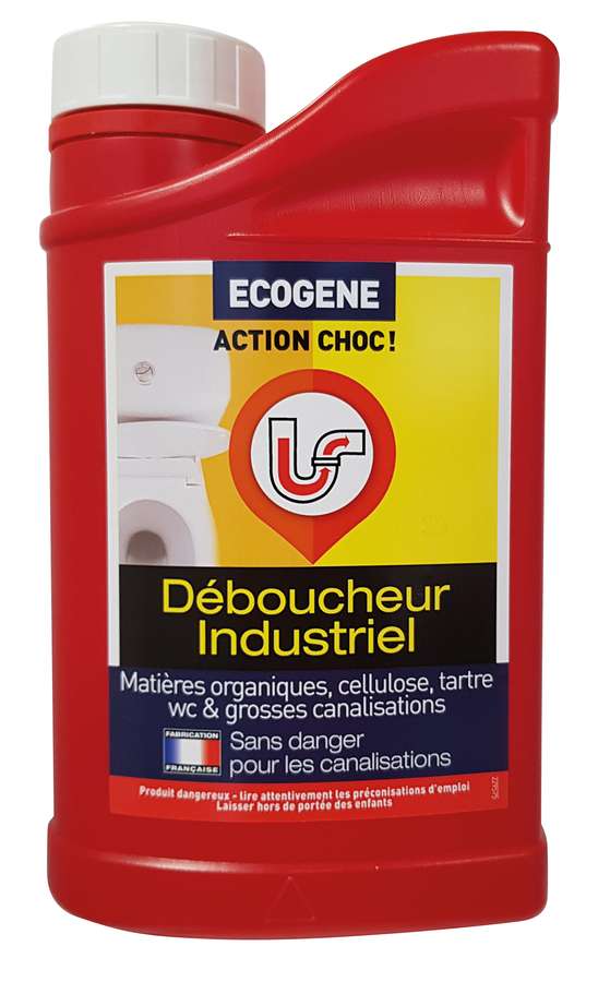 Déboucheur industriel avec sécurité enfants 1L - ECOGENE