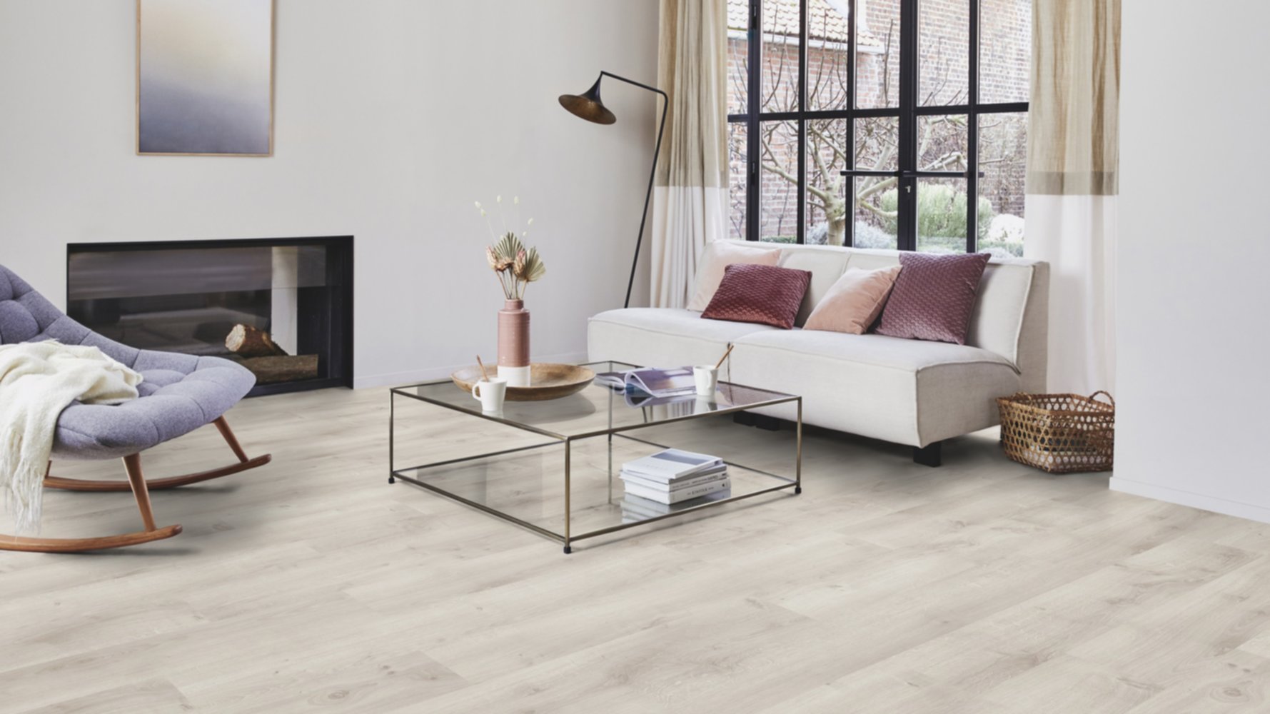 Lames à clipser Starfloor Click Resist Acoustic 55 Rustic Oak Light Grey 120x20cm