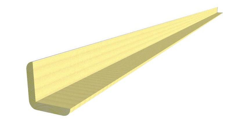 Baguette d'angle arrondie samba 20x20mm longueur 2,4m