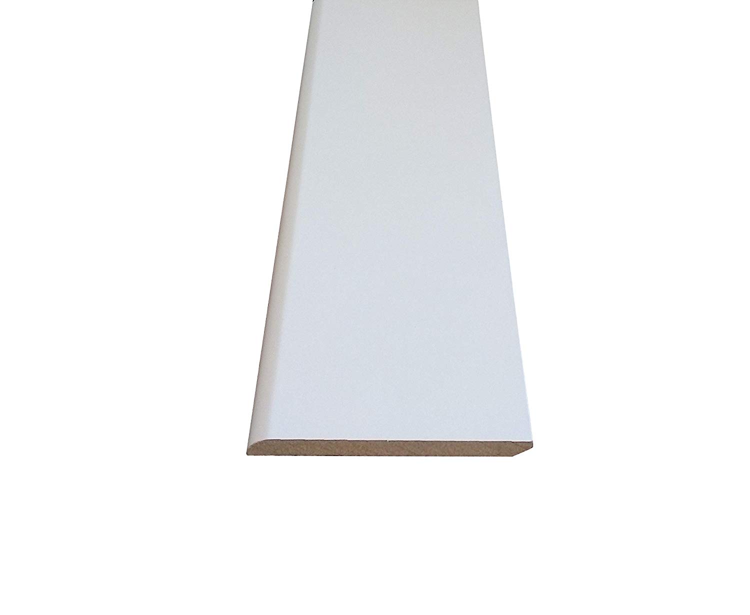 Lot de 5 plinthes revêtues 9x68mm longueur 2m blanc