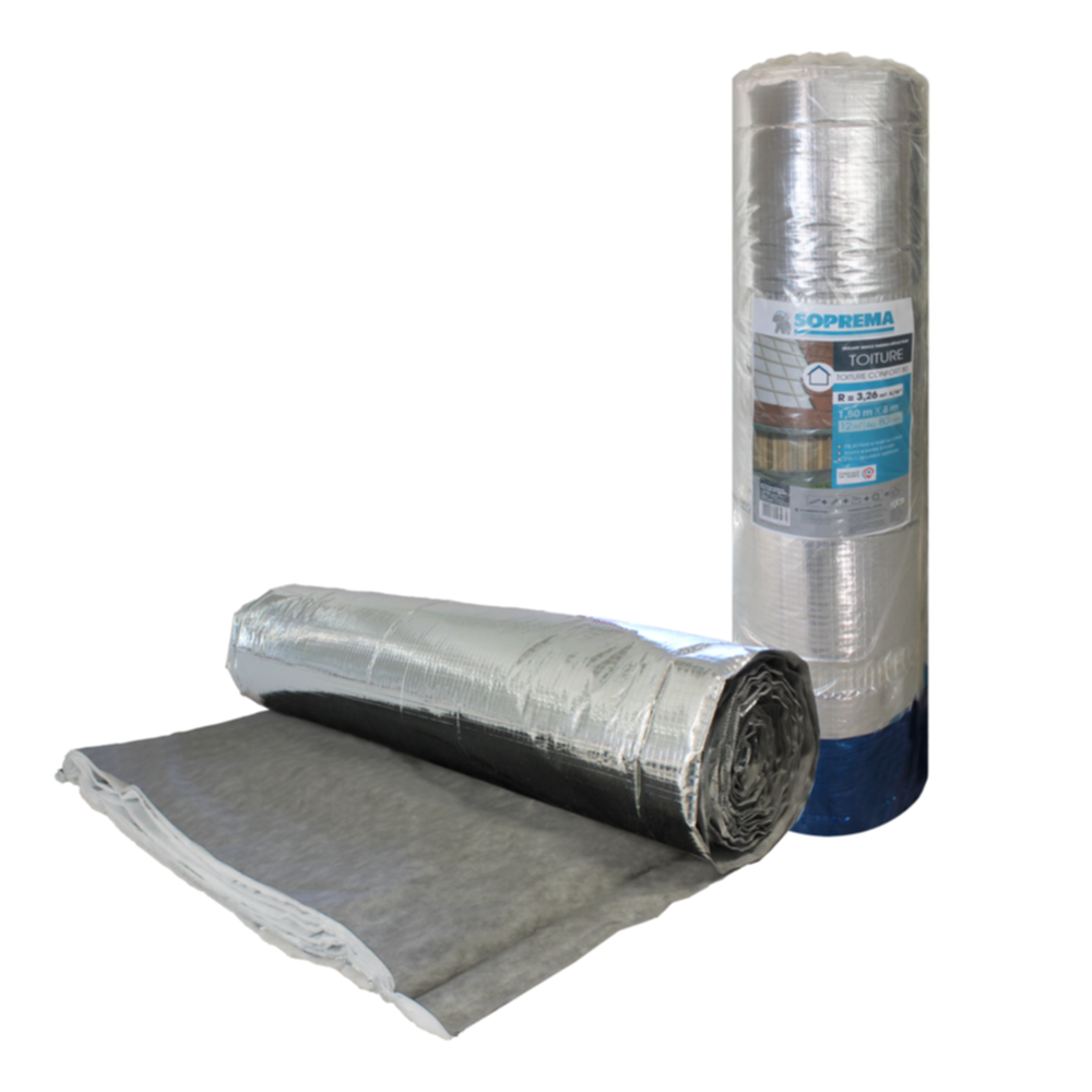 Isolant mince HPV Toiture Confort 1,5x8m, Ep,8mm R=3,26 - SOPREMA®