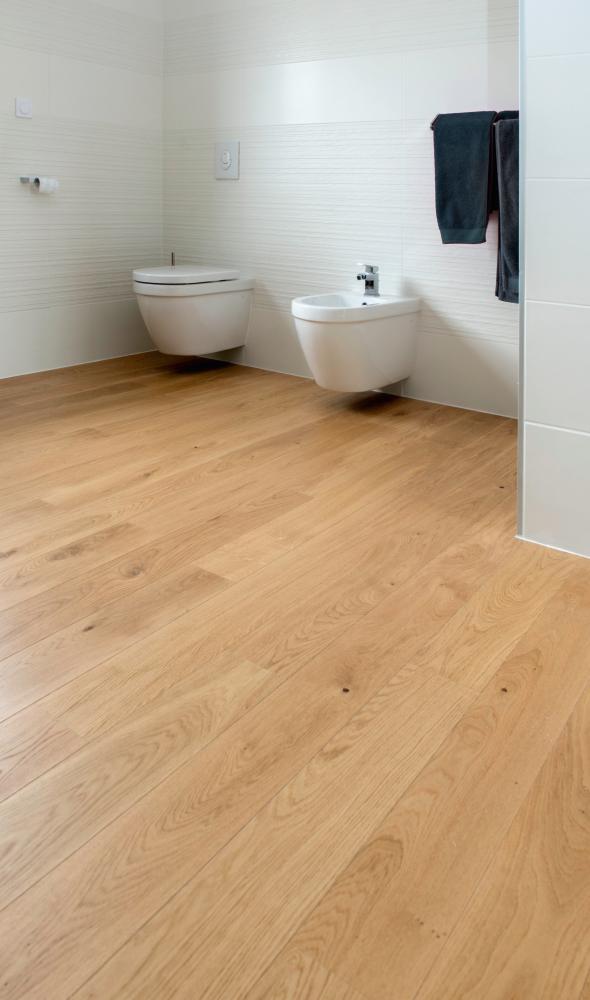 Parquet contrecollé Chêne flanelle 10mm 2 chanfreins 1,5m² - HOMFLOR