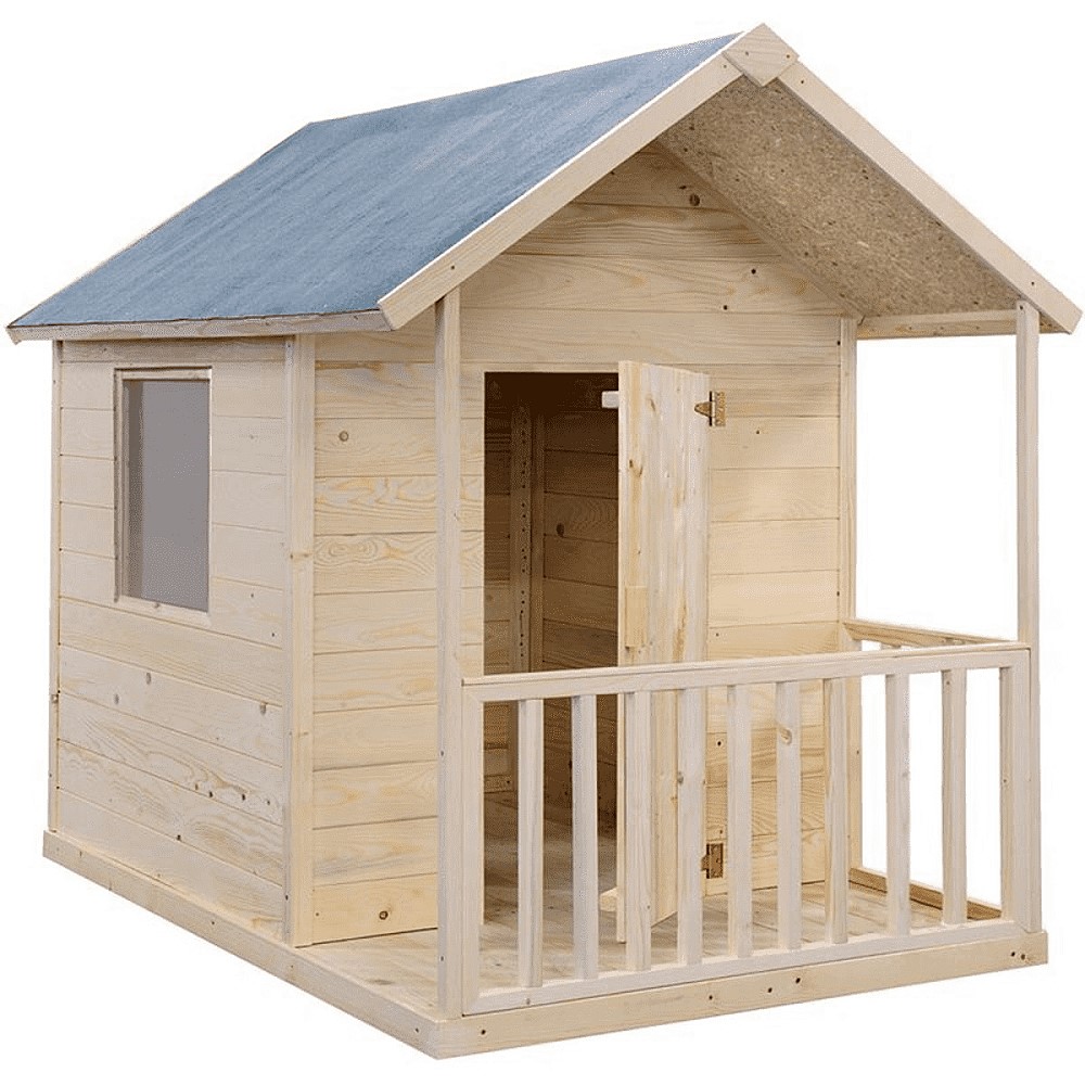 Maisonnette pour enfant en bois KANGOUROU 180x146xH158cm - JARDIPOLYS