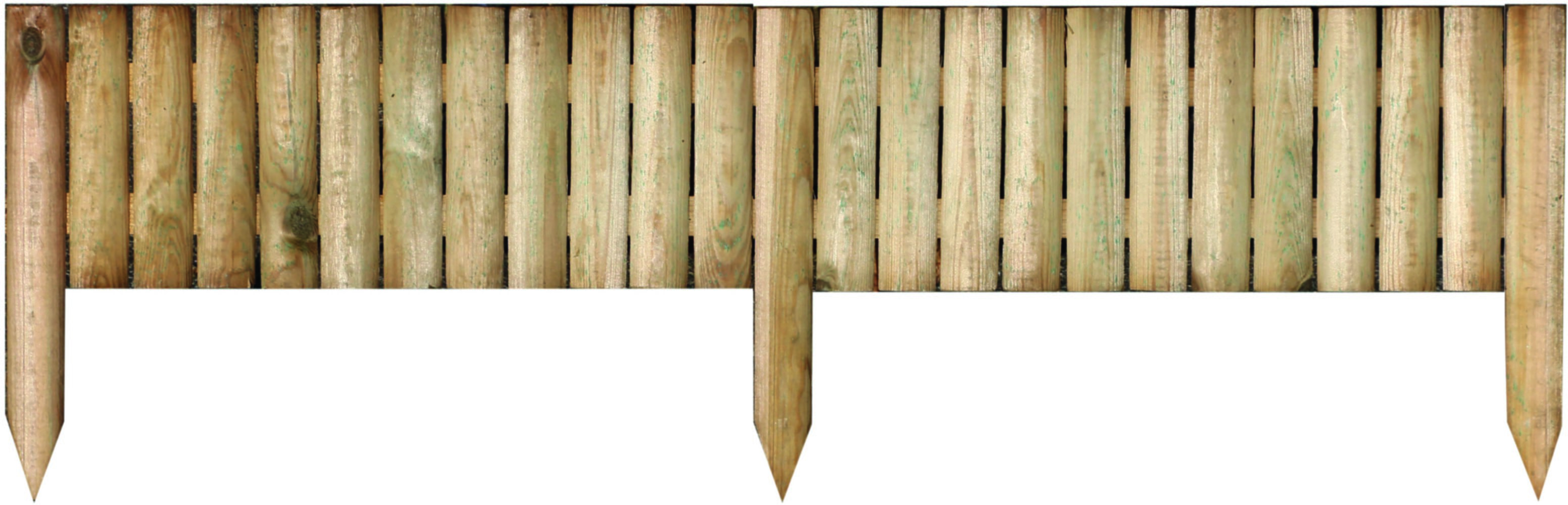 Bordure De Jardin en Pin Cl.3 L120x20/35x5cm Naturel - CERLAND