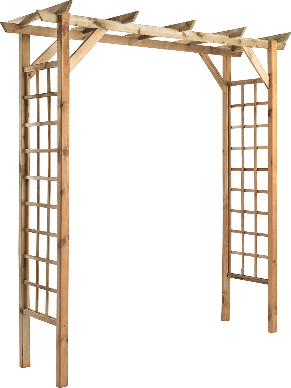 Pergola VALERIANE double droite 210x72xH214.5cm -JARDIPOLYS