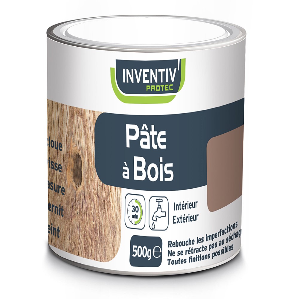 Pâte à bois coloris naturel 500 g - INVENTIV