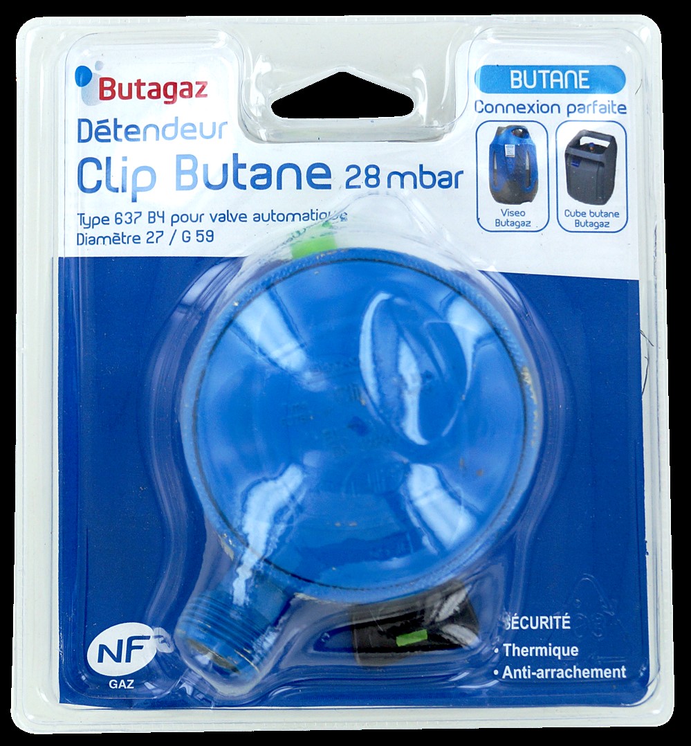 Détendeur clip butane 28 mbar - COMAP