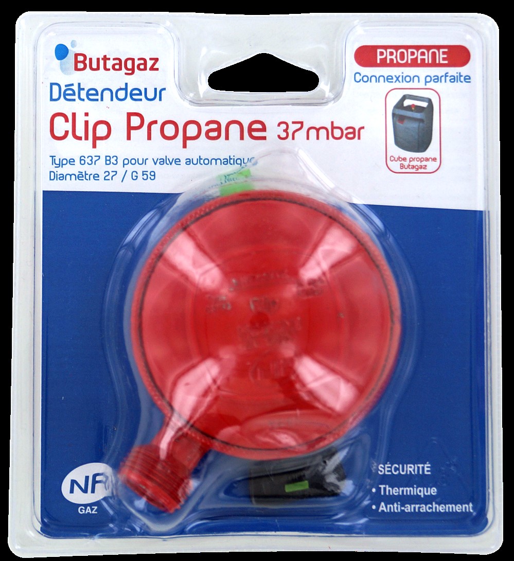 Détendeur clip Propane 37 mbar - COMAP