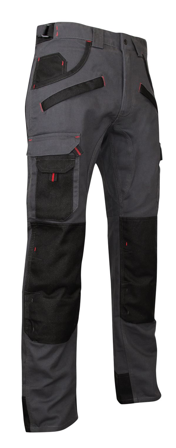 Pantalon gris/noir 36 argile