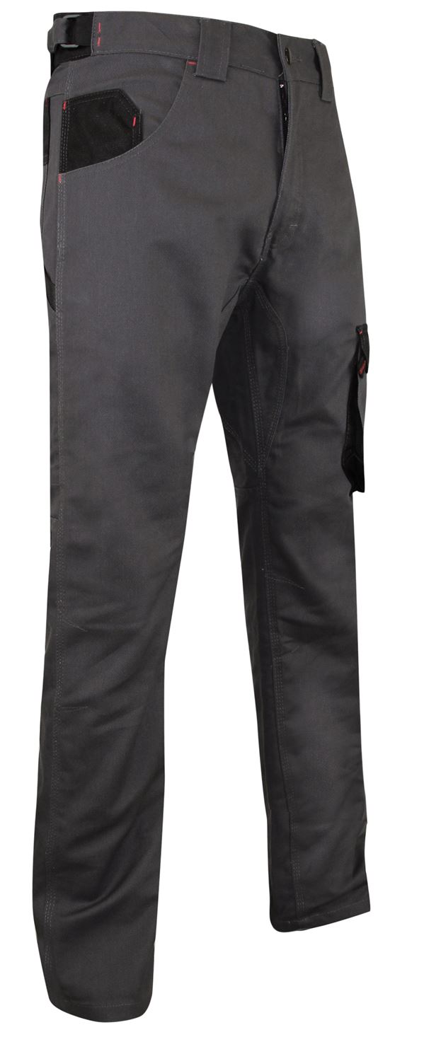 Pantalon gris/noir 42 ciment