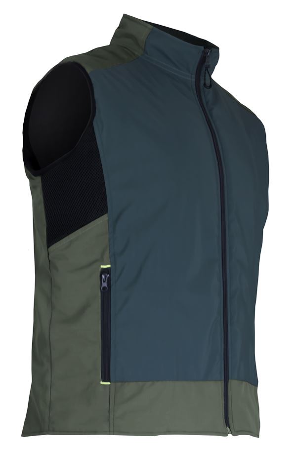 Bodywarmer jaune/vert 2 mission