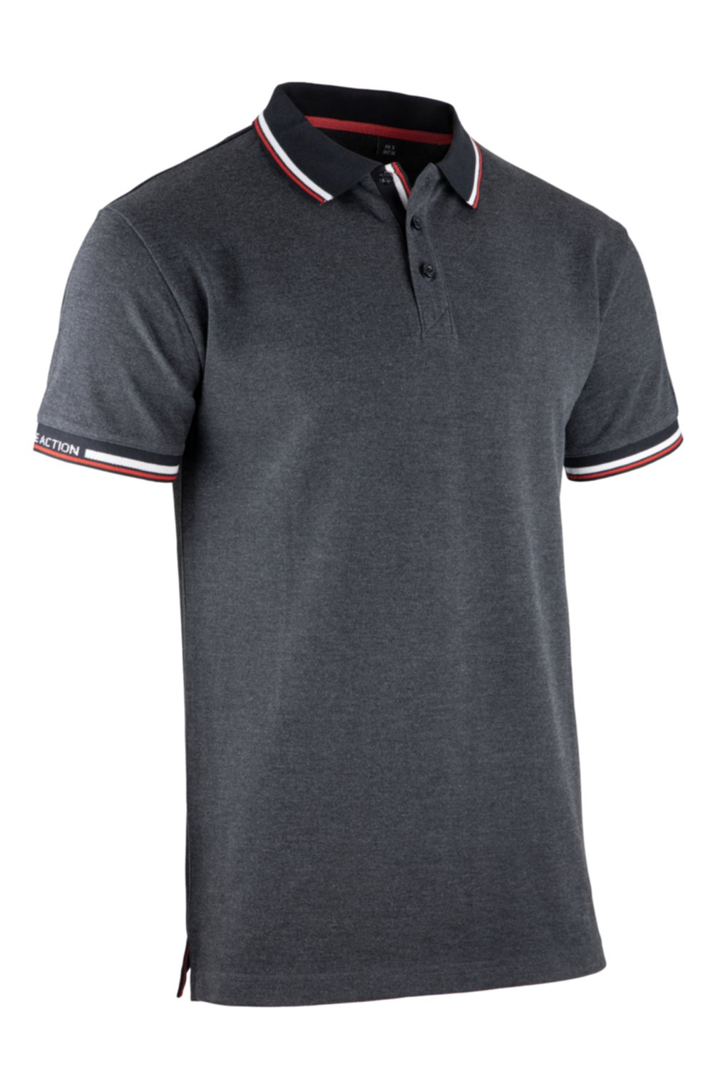 Polo lord gris chiné foncé 3