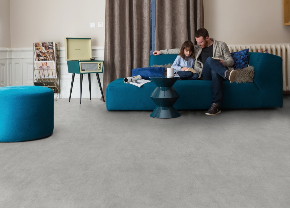 Revêtement de sol vinyle Booster Largeur 4m Gris clair - GERFLOR (vendu au m²)