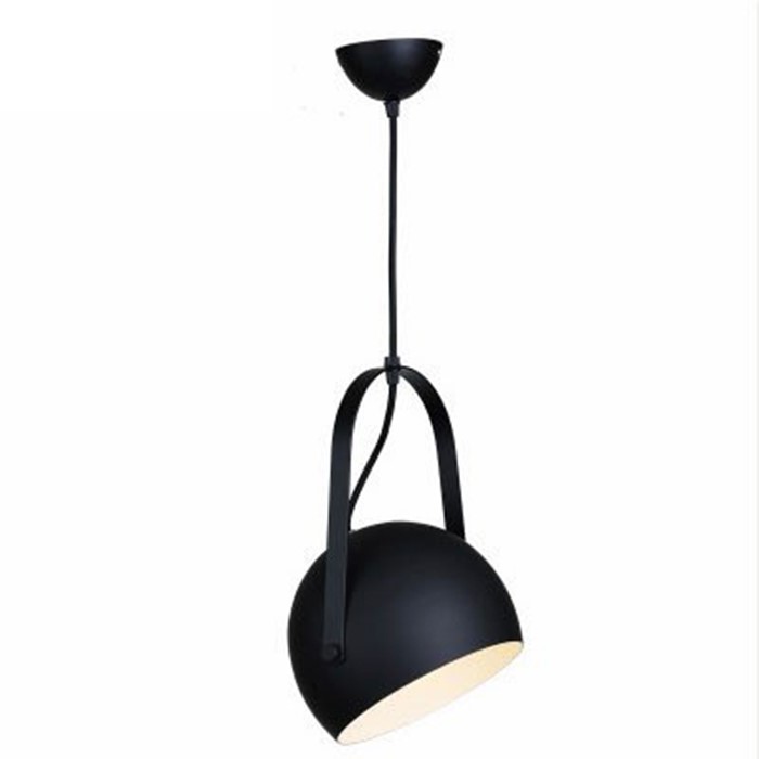 Suspension Métal Sarzeau Boule Noir 60W Ø25cm h35cm